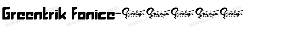 Greentrik fonice字体转换